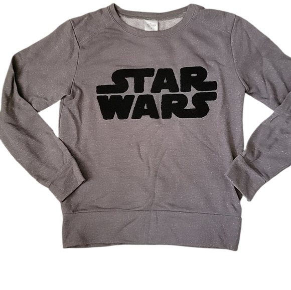 Disney Tops - EUC Disney Star Wars Metallic Sweatshirt